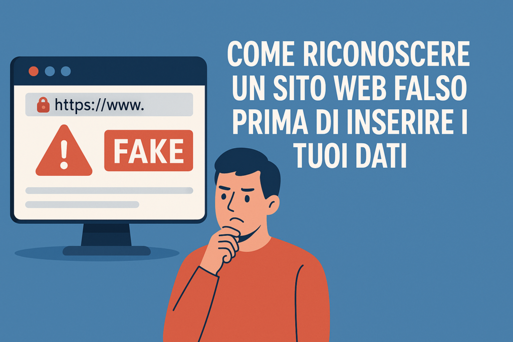 riconoscere un sito web falso